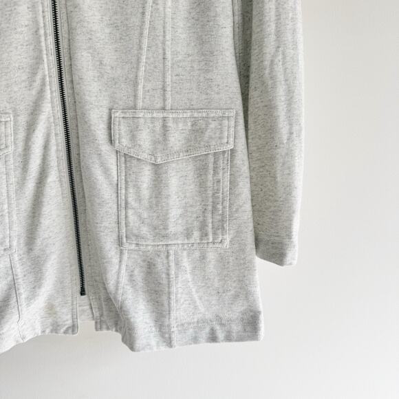 Cabi Womens Gray Blazer Jacket Collared Zipped Pockets Long Sleeve Size Medium - Picture 5 of 5